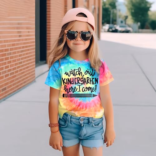 Image of Watch Out Kindergarten Here I Come Shirt Kindergarten Shirts for Girls Kids Back to School T Shirt Children School Tee