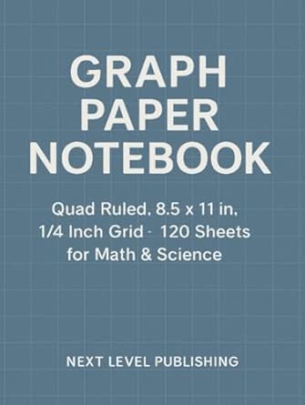 Graph Paper Notebook, for students, professionals, hobbyists, quad ...