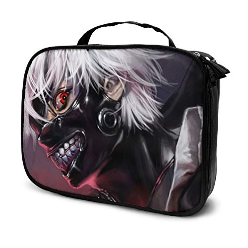 Preisvergleich Produktbild Tokyo Ghoul Kosmetiktasche, Make-up-Tasche, bedruckt, Beauty-Reisetasche, Kosmetik-Organizer, Make-up, Kulturbeutel, Organizer, Geldbörse, Handtasche mit Griff, wasserdichte Kosmetiktasche