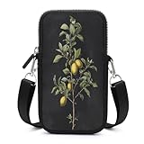 Jubonexis Vintage Botanical A Lemon Tree Branch Crossbody Handytasche Smartphonetasche mit...