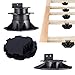28Pack Adjustable Deck Support Pedestal Deck Foundation Base Support for Floating Deck Platform Deck Floor Height Adjustment Raising from 0.6