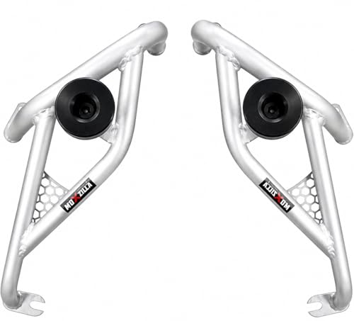 Image of MOXZILLA Crash Guard Shark Model for Yamaha XSR155 Bike Direct Fit Crash Guard (Sliver)