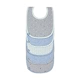 Son adecuados para la ropa Juego de baberos LTEXB azul gris azul turquesa