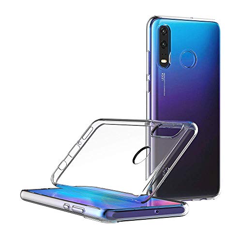 Maijin HUAWEI P30 LITE Nova 4E (6.15 Inch) Maijin Soft Tpu Rubber Gel Bumper Transparent Back Cover thumb #3