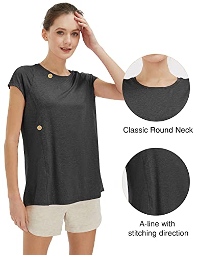 SPECIALMAGIC Yogabops voor dames, loose gym, hardlopen, ontspannen T-shirt, activewear, baggy, ultra zacht, atletisch, sporttops voor vrouwen - Image 4