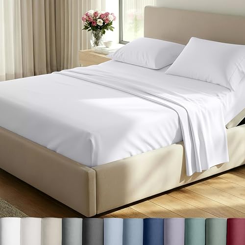 California Design Den Split King Sheets Sets for Adjustable Bed...