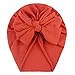 Bébé Chapeaux Turban Coton Doux Arc Bande Noeud Bébé Filles Toddler Enfants Doux Mignon Bonnet Nouveau-Né Elastique pour 0-3 Ans (F)