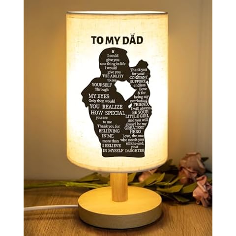 SOUHONEY Gifts for Dad from Daughter, Dad Birthday Gifts from Daughter, Dad Gifts Who Have Everything, Dad New Dad Daddy Gifts, Dad Lamp for Home Decoration, Birthday Christmas Gifts for Dad Cover