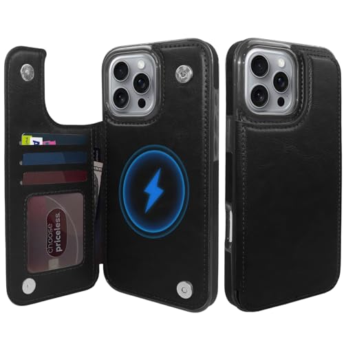 Coque iPhone 16 Pro Max antichoc avec béquille et clapet magnétique MagSafe