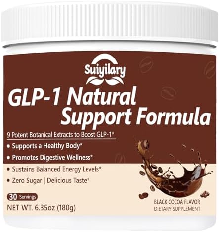 GLP1 for Weight Loss, GLP-1 Supplement Powder, GLP 1 Booster Drink Mix to Control Appetite and Cravings, Great Tasting Metabolic Support, Yerba Mate, Garcinia Cambogia, Berberine, 30 Servings