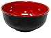 Umami Tableware China Melamine Soup Bowls - 8'', Red And Black For Ramen Noodles, Pho And Menudo, Set Of 2