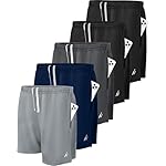 NY Threads 5 Pack Men's Athletic Shorts Quick Dry Loose-Fit Lightweight Running Workout Gym Shorts with Pockets