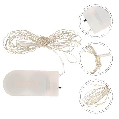 6pcs pequena corda de corda de presente de presente decoração de luz de decoração de natal