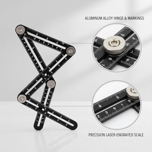 Buscador de ángulos plegable de aleación de aluminio miniatura 6