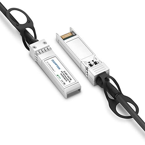 Image of QSFPTEK 10G SFP+ DAC Cable, 7m (23ft) SFP+ to SFP+ Passive Direct Attach Copper Twinax Cable for Cisco ONS-SC+-10G-CU7, Ubiquiti, D-Link, Netgear, Mikrotik, Open Switch Devices