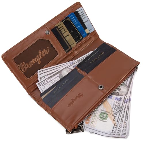 Image of Montana West Wrangler Minimalist Wallet for Women Credit Card Wallet Ladies Travel Wallets Monederos de Mujer Card Cases & Money Organizers with Smooth Zippers for Women