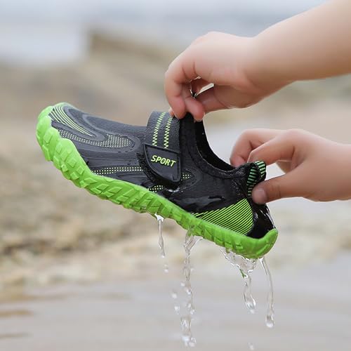 Kid's Water Shoes Boys and Girls Classic Buckle Beach Shoes Quick Drying Surfing Sports Shoes Lightweight Carrying Indoor Swimming Pool Shoes Non Slip and Breathable Barefoot Shoes3
