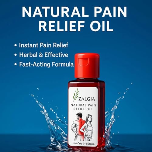 Image of Zalgia Oil - Natural ingredients Non-greasy formula for quick Pain Relief Oil for Back Pain, Muscle Joint Pain, Knee Pain, Body Pain 120ML