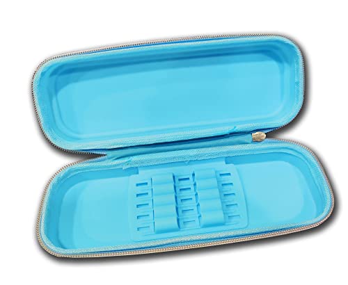 Image of Neel Pencil Pouch for School Stationery Pencil Case Geometry Box for Kids for School BT-21 Pencil Box Silicone Geometry Box for Kids Pencil Pouch BTS Return Gift for Girls Large Capacity 1ps (Blue)