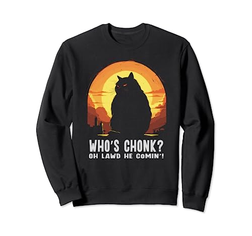 Meme divertido de Grumpy Chonk Cat Big Fat Cats Sudadera