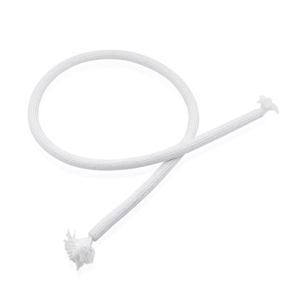 MilesMagic Magician's Stiff Rope Unstiff Coil Uncoil Rope Stand Straight on Your Command Mentalism Gimmick Close Up Magic Trick, Pro-Model 42 Inch, White