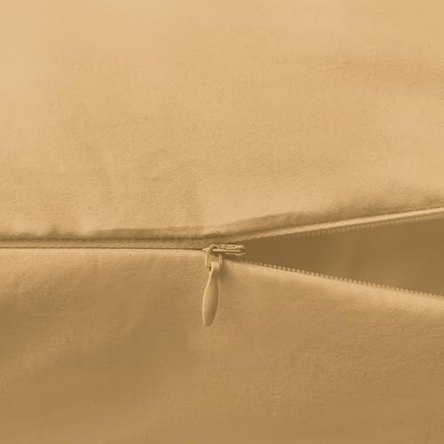 Image of Elegant Comfort Luxury Ultra-Soft 1-Piece Body Pillowcase - 1500 Premium Hotel Quality Microfiber Double Brushed - Wrinkle Resistant, Body Pillowcase Size, Camel-Gold