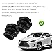 UQWU 4PCS Brake Caliper Pins Bushing Kit, Rubber Calipers Slide Pins Bushing with O-ring Compatible with Toyota Cadillac Jeep Lexus, Dustproof Brake Caliper Pin Boot Car Accessories (Black)