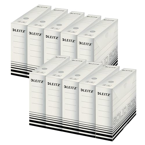 Leitz Solid Box Archiv-Schachtel, 80 mm Rückenbreite, A...