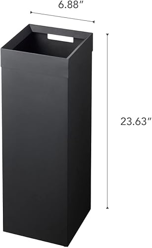 Miniatura 7 de Yamazaki Home Tower - Cubo de basura alto moderno con asa para cocina, baño, oficina, acero, 7.25 galones, 27 litros