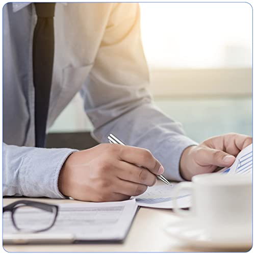 16 Pcs Mini Pens Small Pens Short Pens Bulk Mini Metal Ballpoint Pens Small Stainless Steel Point Pen With Copper Fittings For Pockets Notebook Notepads Office School (Silver) #TOP5