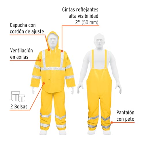 Mejores precios y opiniones de Impermeable amarillo hombre disponible en línea para comprar. 12 Imagen adicional