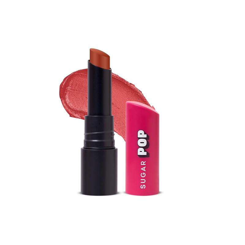 Image of SUGAR POP Ultrastay Transferproof Lipstick 06 Autumn Amber - 4 gms - Enriched with Vitamin E | Smooth Glide | Waterproof | Longlasting|Moisturizing lipstick