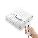 Coprimaterasso Termico Scaldaletto Singolo 150x80 cm, Coperta Termica elettrica con 4 livelli di temperatura, Termocoperta