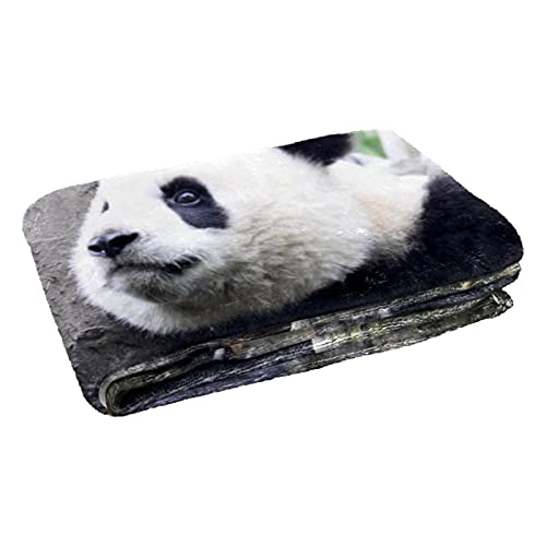 Couverture bébé panda chaude et grand plaid lit canapé camping 150x100 - 3