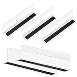 iplusmile 5 unidades de divisores transparentes para estanterías, separadores de mercancías, pared de sonido magnética para dormitorio, cocina, oficina, supermercado, organización de tejas