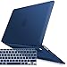 iBenzer MacBook Air 13 Inch Case 2018 Release New Version A1932, Soft Touch Hard Case Shell Cover for Apple MacBook Air 13 Retina with Touch ID with Keyboard Cover, Navy Blue, MMA-T13NVBL+1