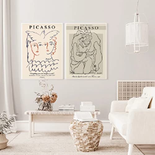 Toile peinture Picasso Matisse 60x80cm affiche abstraite pour salon
