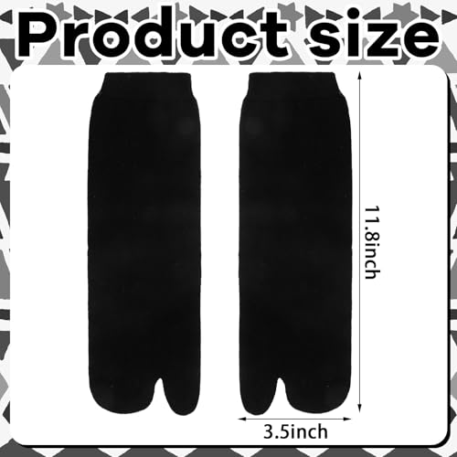 6 Pairs Men's Tabi Socks Cotton Stylish Flip Flop Socks Split Toe Geta for Men Athletic Wicking3