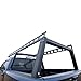 Black Horse Heavy Duty Ladder Rack Over Cab System 5.5' Bed Black Powder Coated Compatible with All 3/4-ton Trucks with 5.5ft to 5.7ft Bed Length Not Compatible with tonneau covers-CSFRHD55B