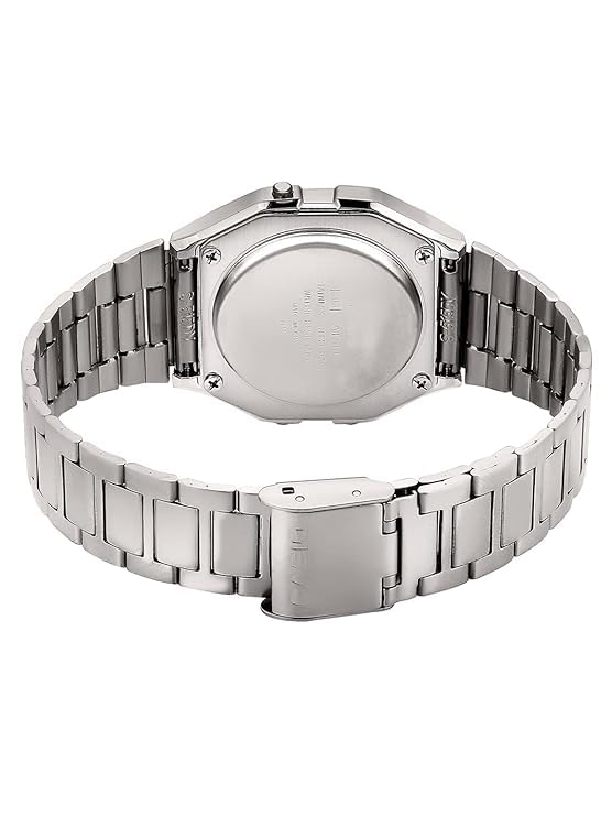 Image of Vintage A-158WA-1Q Digital Black dail Dial Unisex Watch Silver Metal Strap (D011)