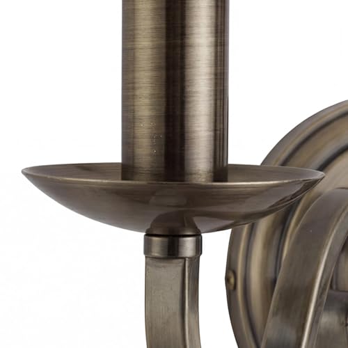 Lámpara de pared rústica E14 de 230V para iluminación interior de metal 5