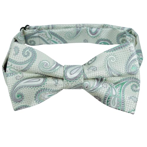 Image of Alizeal Mens 4pcs Vintage Paisley Bow Tie Set