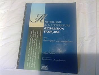 Paperback Anthologie de la Litterature d'Expression Francaise [French] Book
