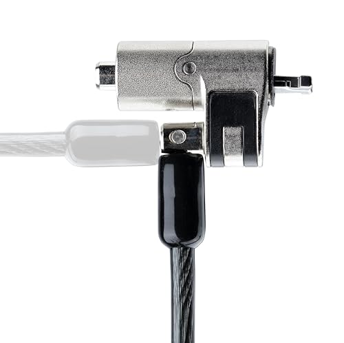 StarTech.com Nano Laptop Cable Lock, 6ft (2m), Anti-Theft Keyed Lock, Security Cable Locks Nano Slot Notebooks - Image 4