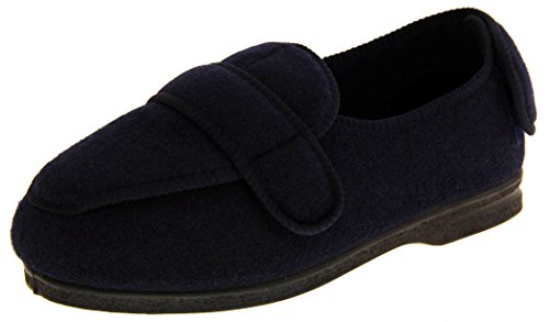 Footwear Studio - punta cerrada de microvelvetón hombre, color azul, talla 46