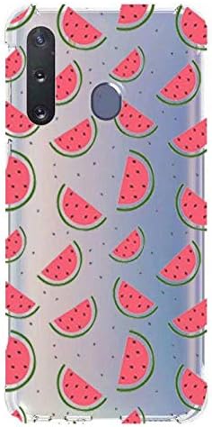 Cokitec Transparent Case for Samsung Galaxy A21 Watermelon Design