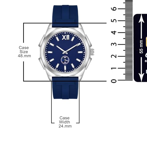 Image of styledose Men's Watch Analog Quartz with Chronograph & Silicone Strap -Casual & Formal Wrist Watch for Men