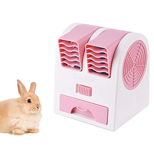 Amazon ハムスタークーラーペットファンリーフレスサイレントハムスター ウサギ チンチラ ハリネズミミニファン夏の暑さ Color Pink Logo 飼育ケージ内装 通販