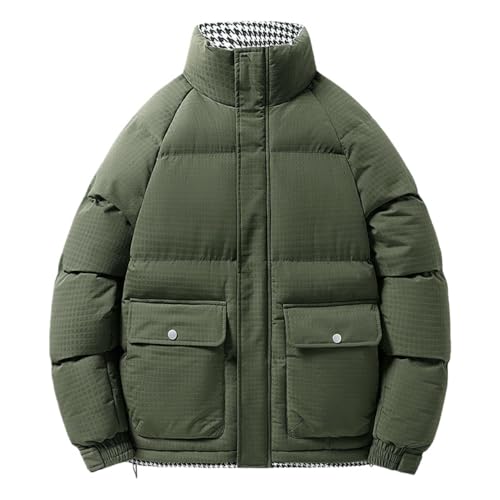 Veste matelassée d'hiver homme contre le froid col montant enveloppant