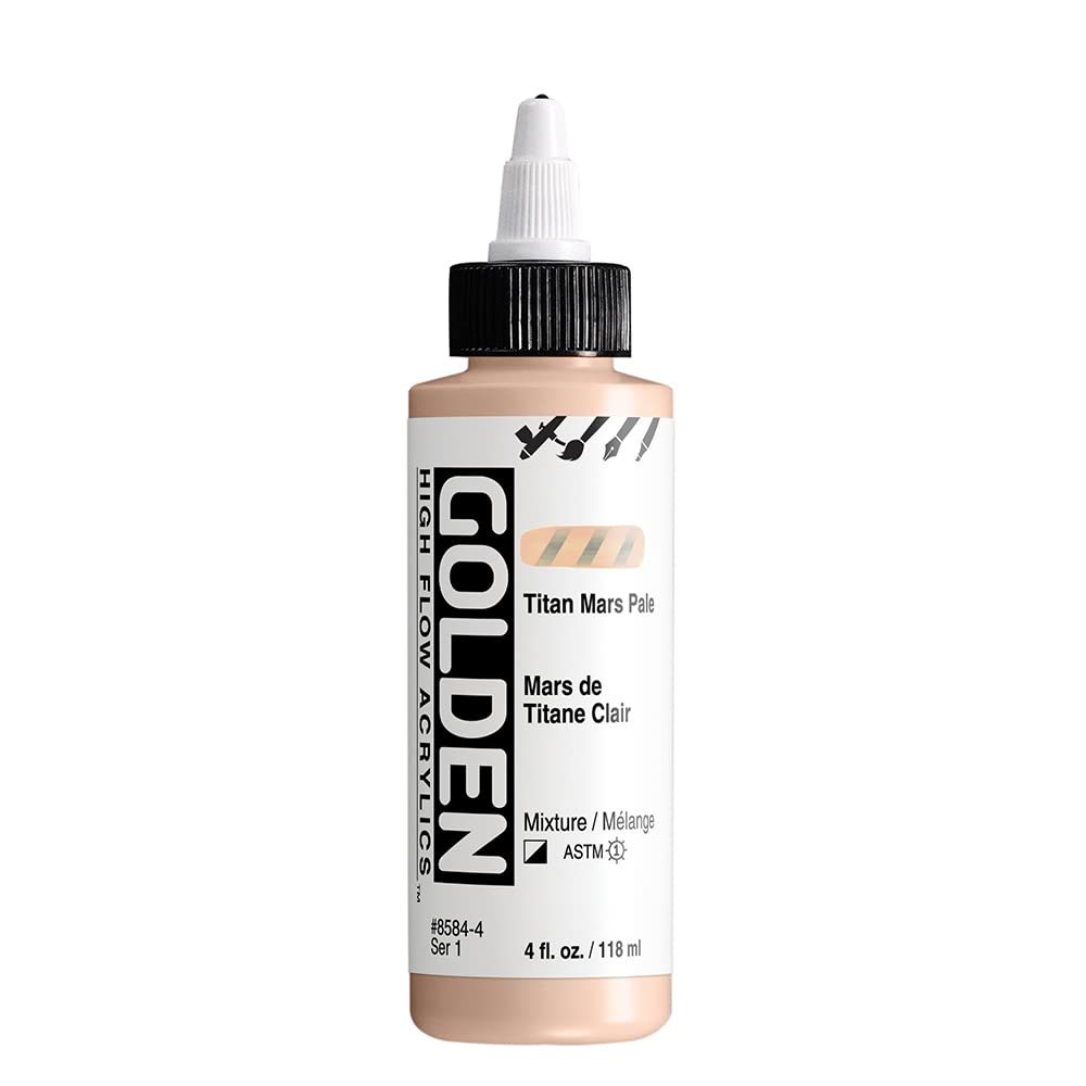 Golden : High Flow : Acrylic Paint : 118ml (4oz): Titan Mars Pale : S1